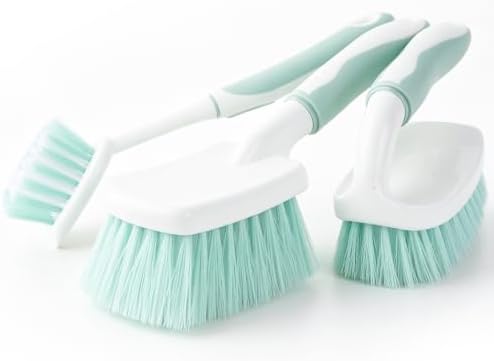 3 Pack Bathroom Scrub Brush Set, Heavy-Duty Scrub Brushes by Unknown