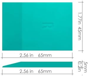 6 Pack Mini Rubber Squeegee, Silk Printing Squeegees - Image 2