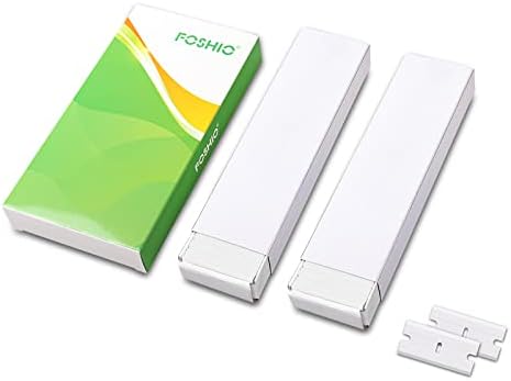 FOSHIO Plastic Razor Blades 200PCS Double Edged 1.5 Inch Suit - Image 6