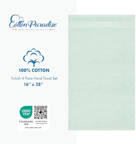 Cotton Paradise 100% Cotton Turkish Towel Set, Soft Absorbent Quick Dry - Image 4