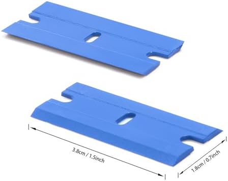 FOSHIO Plastic Razor Blades 200PCS Double Edged 1.5 Inch Suit - Image 3