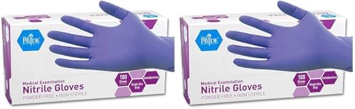 MED PRIDE Powder-Free Nitrile Exam Gloves by MEDPRIDE