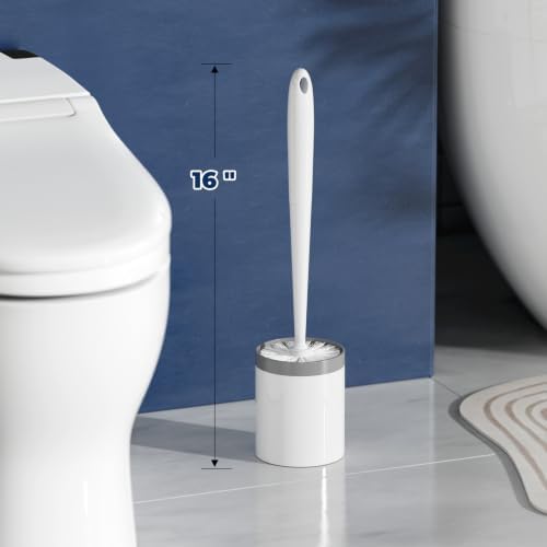 Holaloha Toilet Brush and Holder Set, Compact Design, 2 Pack - Image 6