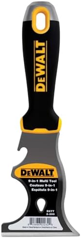DEWALT 9-in-1 Painter's Tool | Straight Scraper, Curved Scraper, Roller Cleaner by Unknown