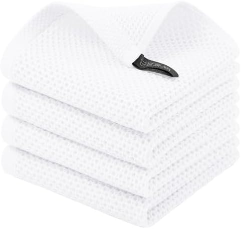 Homaxy 100% Cotton Waffle Weave Kitchen Dish Cloths by Homaxy