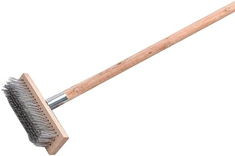 Heavy Duty Rough Surface Floor Brush, Stainless Steel Wire Deck Scrub Cleaning - Image 7