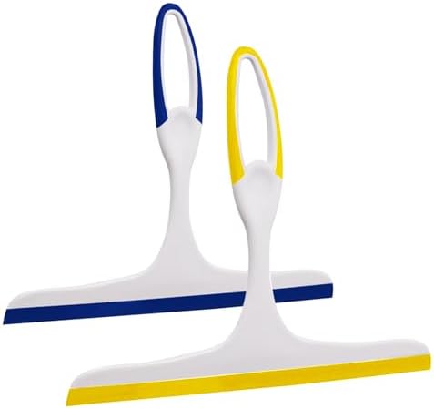 2Pcs Shower Squeegee, Squeegee for Bathroom, Shower Glass, 9.8 " by Unknown
