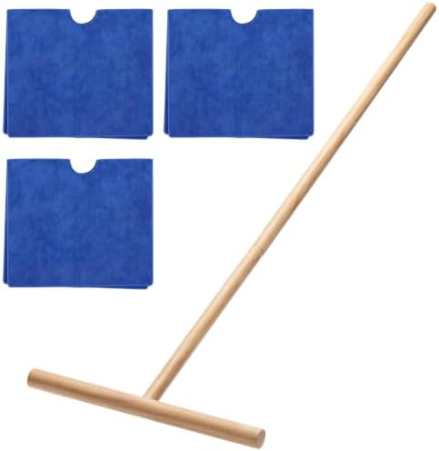 Cuban Mop Stick 48 Inch Wood T-Pole by Singhoow