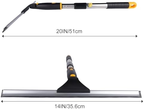 14" Window Cleaning Tool, All-Purpose Extendable Window Squeegee - Image 3