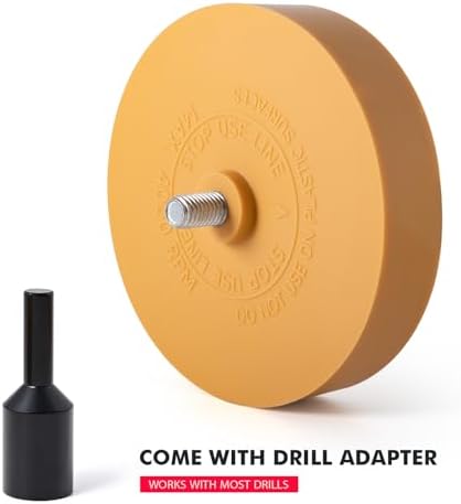 FOSHIO Eraser Wheel for Drill, Decal Remover Wheel - Image 3