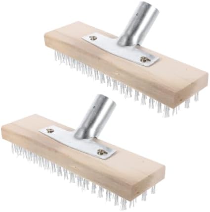 2 Pack Steel Wire Cleaning Brush Heads by OUNONA