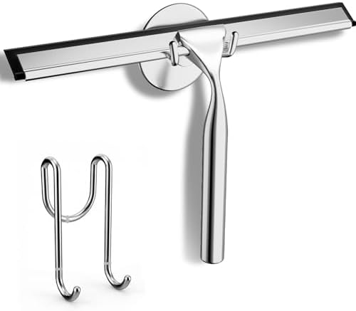 FARMER 10-Inch Shower Squeegee for Glass Doors, Windows and Mirrors by FARMER
