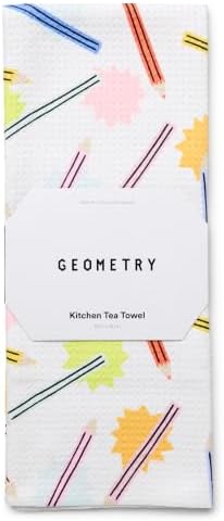 GEOMETRY Tea Towels – Back to School Collection – Quick-Dry, Ultra-Absorbent by GEOMETRY