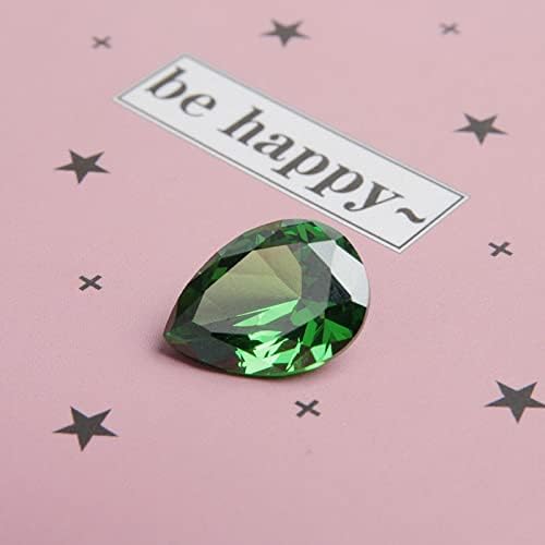 Comimark 1PCS Green Drop Shape Cut Emerald Loose Gemstone - Image 2