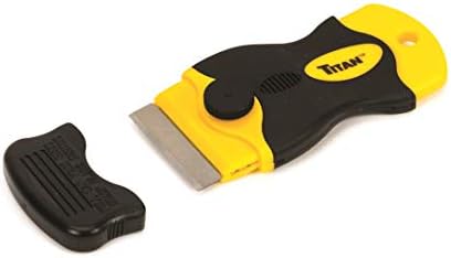 Titan 12031 4-Inch Mini Razor Scraper | Includes 1 Extra Heavy-Duty Razor Blade by Titan