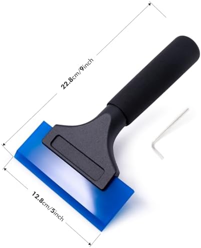 FOSHIO 2 Pack Rubber Water Blade Shower Squeegee Scraper Mirror Glass Wiper - Image 2