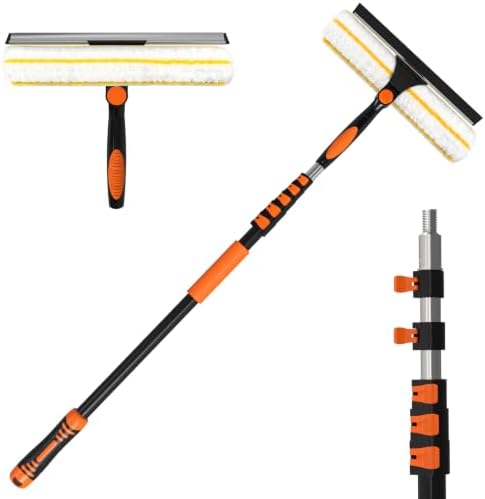 2-in-1 Window Squeegee, 12FT Window Cleaner Tool by Unknown