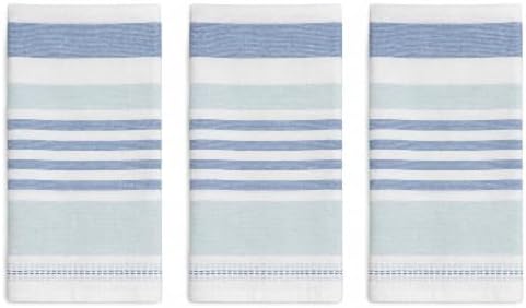 Serafina Home Blue White Kitchen Hand Dish Towels: Oversized 28" x 16" by SerafinaHome