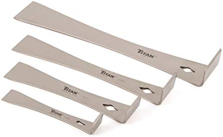 Titan 17009 4-Piece Stainless Steel Pry Bar Scraper Set by Titan