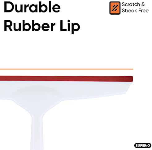 Superior "10 Window Squeegee Red Grip Handle - Image 3
