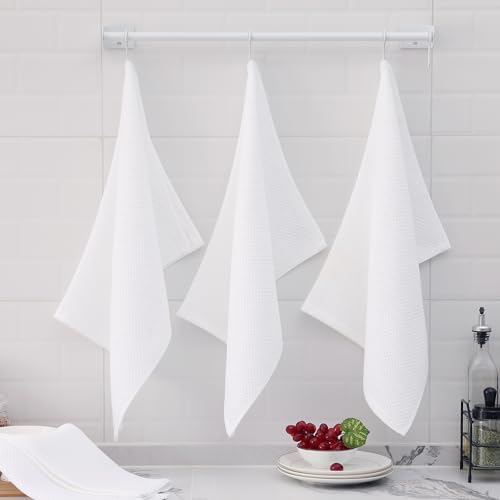 Homaxy 100% Cotton Oversized Waffle Weave Kitchen Towels - Image 6