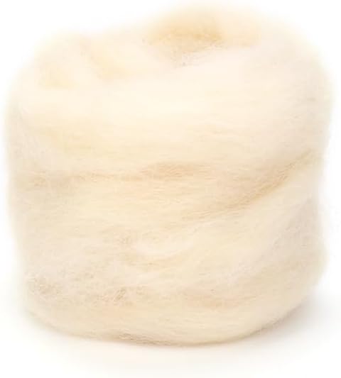 Catopia Wool Roving Yarn, 100G/3.53OZ Soft Felting Wool Pure Chunky Roving Yarn by Catopia
