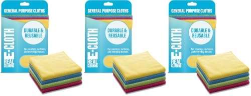E-Cloth Microfiber Cloth 12-Pack, World's Leading Premium Microfiber Cleaning by E-Cloth