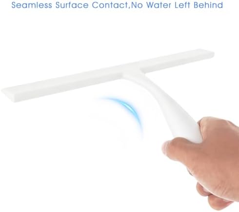 Shower Squeegee for Glass Doors, 11-Inch Silicone Squeegee - Image 7