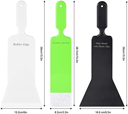 EHDIS Window Tint Bulldozer Squeegee Scrubber Paddle Squeegee, Long Handle Flat - Image 2