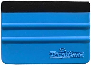 TECKWRAP Plastic Felt Edge Squeegee 4 Inch by TECKWRAP