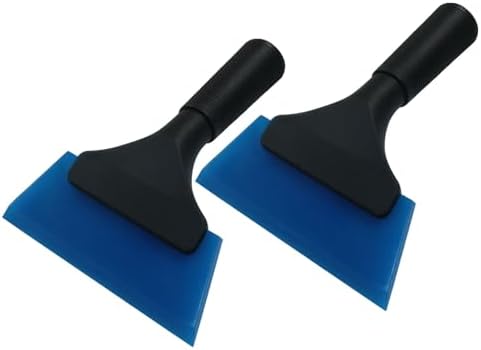 Hordion 2Pcs Small Squeegee 5" Rubber Blade Window Tint Squeegee Blue by Hordion