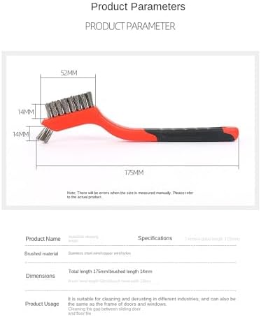 3pcs Small Stainless Steel Little Wire Brushes Set - Image 5