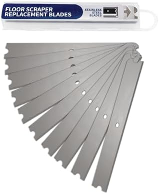 Unger 4" Professional Floor Scraper Replacement Blades, Dual-Sided Adhesive by Unger