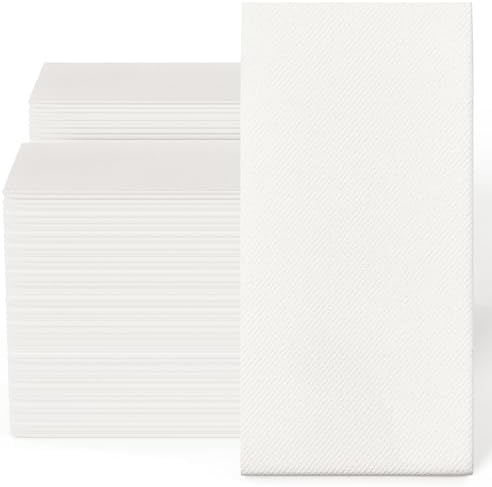 200 Pack Disposable Guest Towels, Linen Feel Hand Napkins by JOLLYCHEF