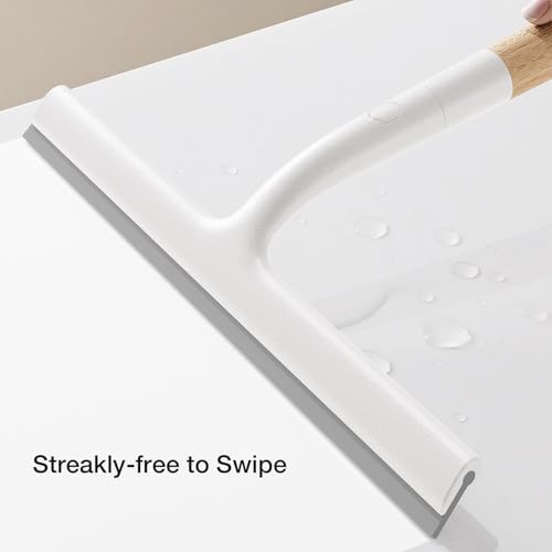 Shower Squeegee for Glass Doors, Streak-Free Silicone Window Cleaner - Image 3