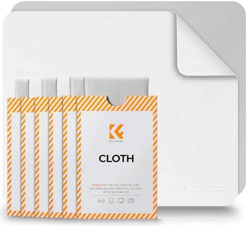 K&F CONCEPT Microfiber Lens Cleaning ClothX12, Glasses Cleaning, High Density by KFCONCEPT