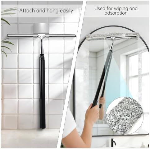Squeegee for Shower Glass, Shower Squeegee for Glass Doors, Telescopic Window - Image 5