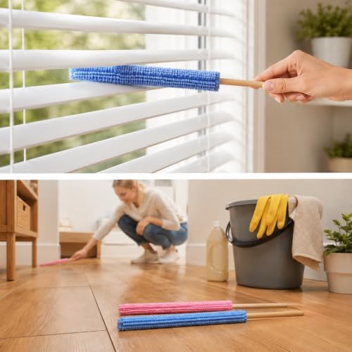 12 Pcs Microfiber Detail Duster Sticks, Cleaning Brush Vent Cleaner - Image 5