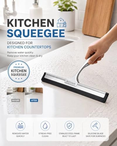 MOVAN Shower Squeegee for Glass Doors - Image 5