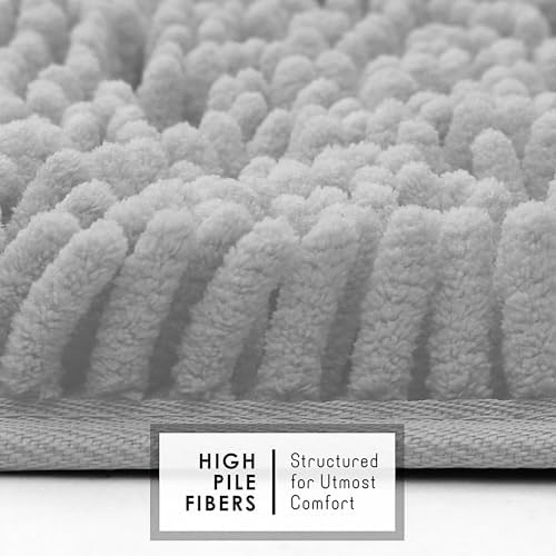 Hearth & Harbor Bathroom Rugs, Chenille Bath Mat - Image 3