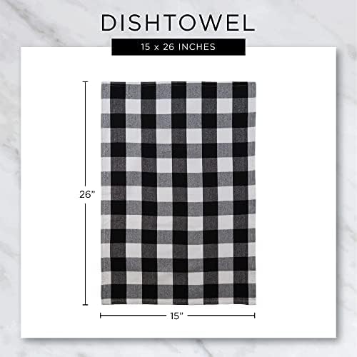 DII Basic Terry Collection Waffle Dishtowel Set, Solid Blueberry, 4 Piece - Image 6