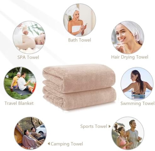Orighty Bath Towels, Soft Feel Bath Towel, 2 Pack - Image 7