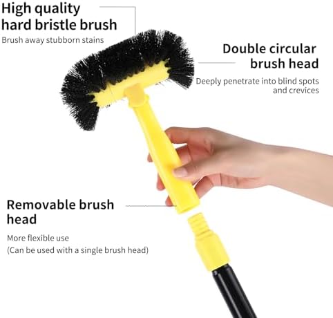 Grout Cleaning Brush with Long Handle - Image 3