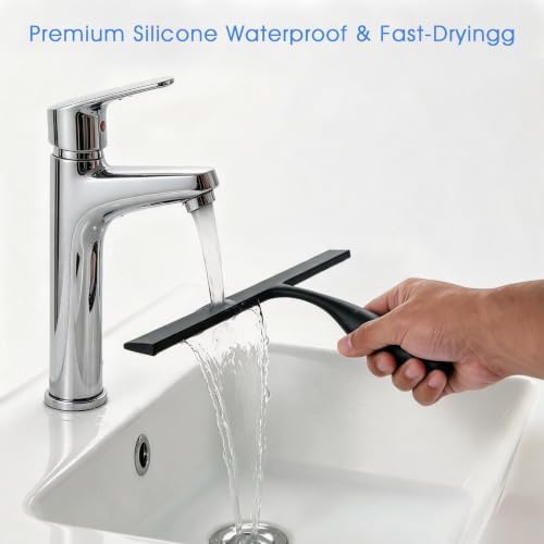 Shower Squeegee for Glass Doors, 11-Inch Silicone Squeegee - Image 6