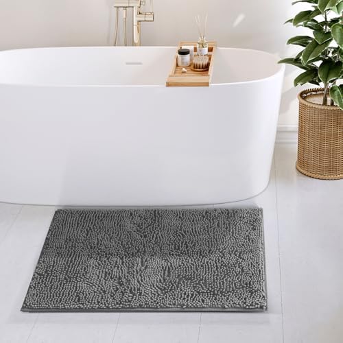 Hearth & Harbor Bathroom Rugs, Chenille Bath Mat - Image 2