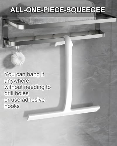 Shower Squeegee for Glass Doors, 8In Silicone Squeegee for Shower - Image 7