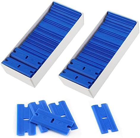 200 Pcs Plastic Razor Blades Double Edge by Zorveiio