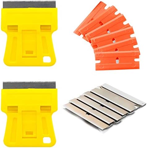 1.5 inch High Visibility Mini Razor Blade Scraper Glass Scraper Paint Window by WEKOIL