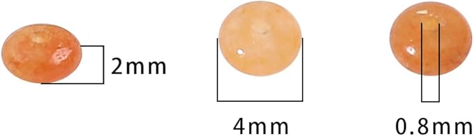 Natural Red Aventurine Disk Stone Beads 4x2mm 160pcs Rondelle Loose Semi Gemstone Beads for Jewelry Making Design
