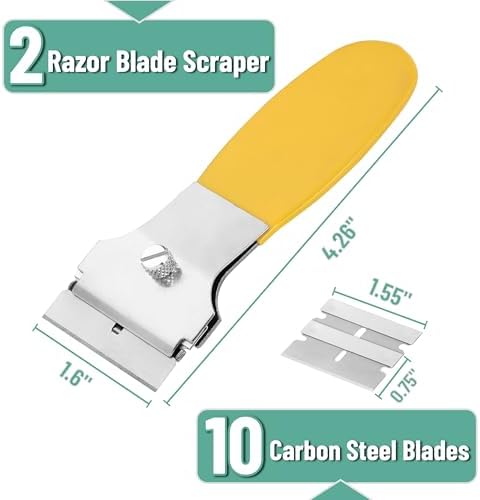 Bates- Razor Blade Scraper Set, 2 Pack, Locking Razor Scraper Set - Image 2